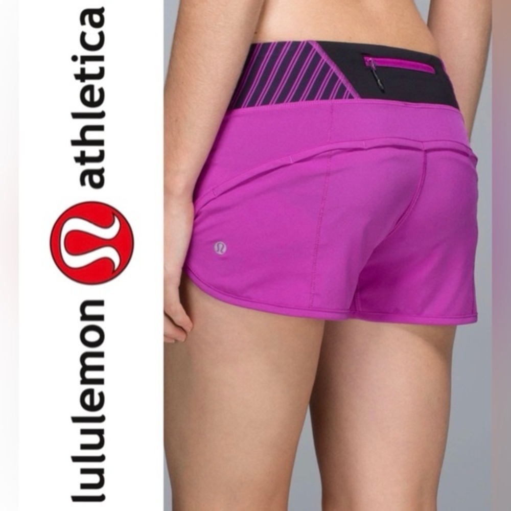 Lululemon Run: Speed Short * 4-way Stretch Ultra Violet Size 2